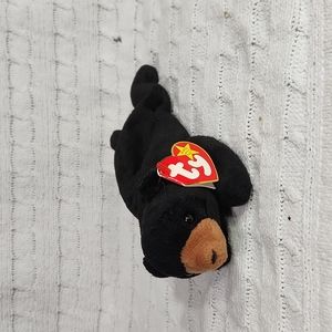 🕸Vintage Blackie Bear Ty Beanie Baby Original 1993 Series